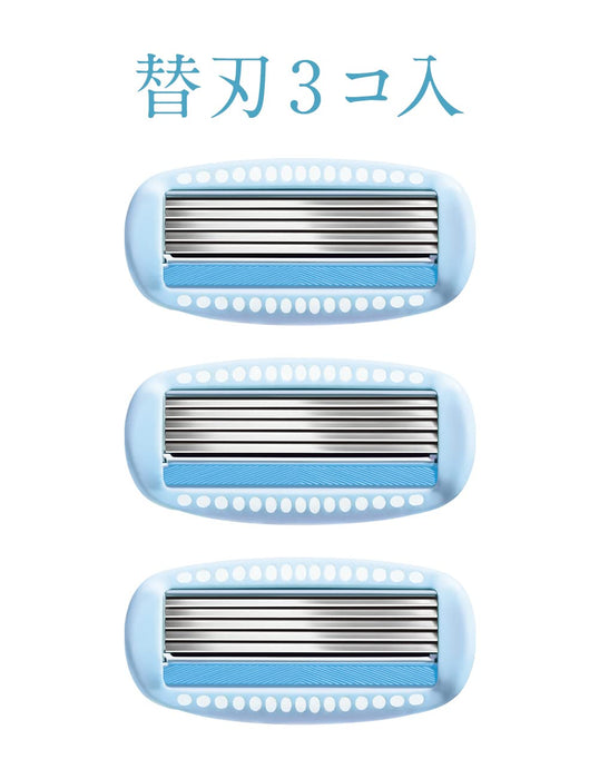 Schick Hydrosilk Salon Plus Women's White Razor with 3 Replacement Blades-Kiichin - The #1 Place for Japanese Goods in Your Hand!