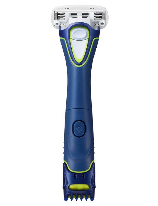 Schick Multi Body Shaver for Men - 5 Blades with Skin Guard & Extra Blade Blue-Kiichin - The #1 Place for Japanese Goods in Your Hand!