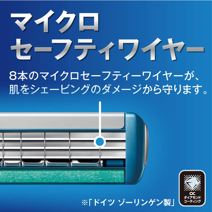 Schick Protector 3-Blade Replacement Shaving Razor Blades 12 Pieces-Kiichin - The #1 Place for Japanese Goods in Your Hand!