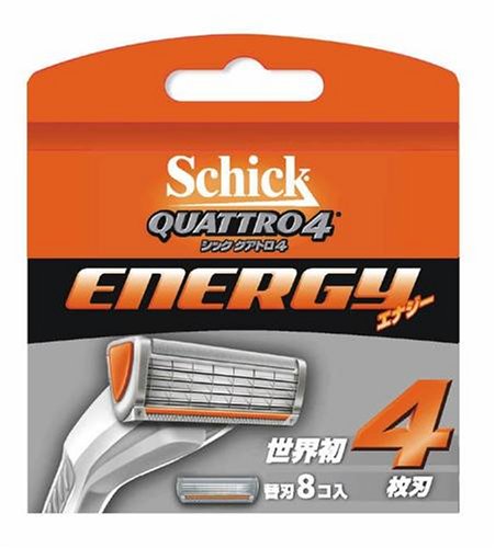 Schick Quattro Energy Razor with 8 Spare Blades - Durable Shaving Solution-Kiichin - The #1 Place for Japanese Goods in Your Hand!