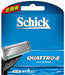 Schick Quattro Spare Blade Pack 4-Blade Design 8 Pieces-Kiichin - The #1 Place for Japanese Goods in Your Hand!