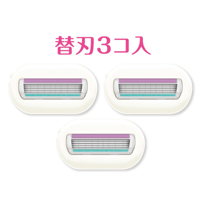 Schick Intuition Women's Razor Replacement Blade - 3 Pieces for Smooth Skin-Kiichin - The #1 Place for Japanese Goods in Your Hand!