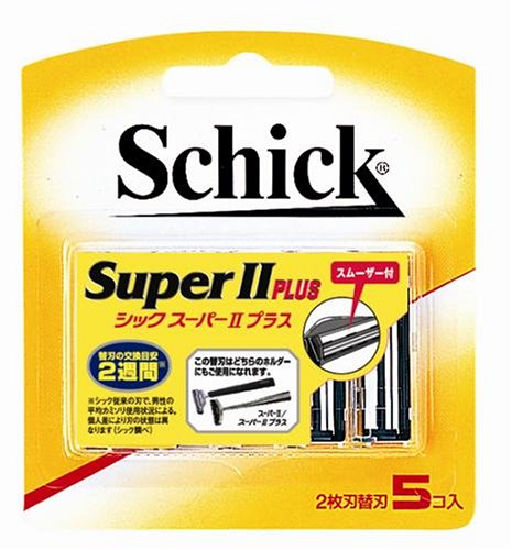 Schick Super II Plus 5-Piece Replacement Blade Pack-Kiichin - The #1 Place for Japanese Goods in Your Hand!