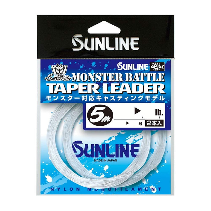 Sunline Saltymate Monster Battle Tapered Leader 5M 100Lb to 80Lb 2 Pack-Kiichin - The #1 Place for Japanese Goods in Your Hand!
