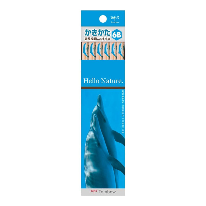 Tombow Hello Nature Dolphin 6B Pencils - Pack of 12-Kiichin - The #1 Place for Japanese Goods in Your Hand!