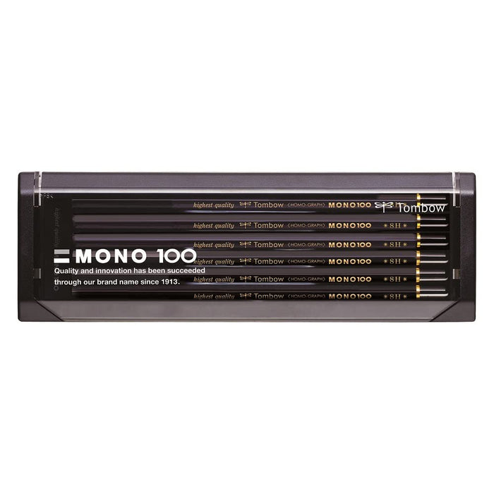 Tombow Mono 100 Pencil Set Premium 8H Hardness Pack of 12-Kiichin - The #1 Place for Japanese Goods in Your Hand!