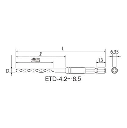 Top Kogyo 5.4mm Electric Drill Bit for Metal Wood Aluminum Copper-Kiichin - The #1 Place for Japanese Goods in Your Hand!