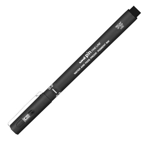 Mitsubishi Pencil Uni Ballpin Black 0.2mm Technical Drawing Marker Pens Box of 12-Kiichin - The #1 Place for Japanese Goods in Your Hand!