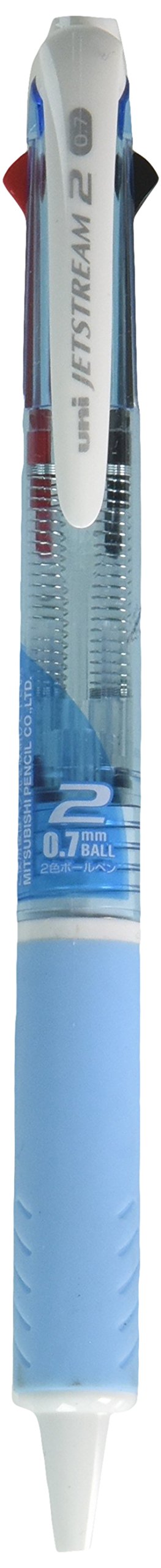 Mitsubishi Pencil Uni Jet Stream 2-Color Ballpoint Pen Black & Red Ink 0.7mm Sky Blue-Kiichin - The #1 Place for Japanese Goods in Your Hand!