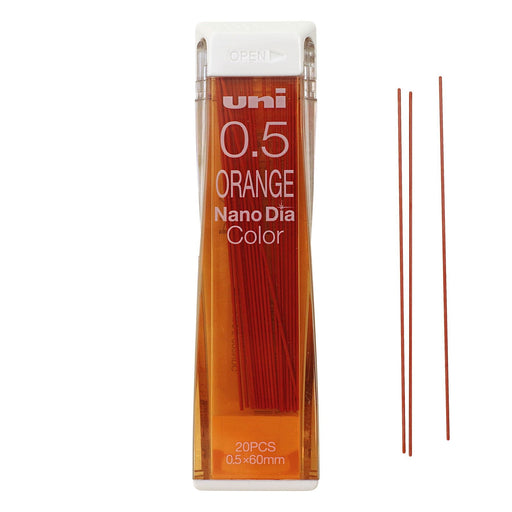 Mitsubishi Pencil Uni Color Orange Mechanical Pencil Refill U05202Ndc.4-Kiichin - The #1 Place for Japanese Goods in Your Hand!