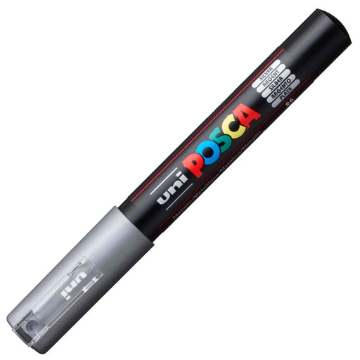 Mitsubishi Pencil Uni Posca Silver Ink Extra Fine 0.7mm - PC1M.26 Model-Kiichin - The #1 Place for Japanese Goods in Your Hand!