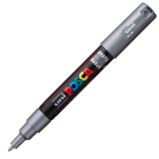 Mitsubishi Pencil Uni Posca Silver Ink Extra Fine 0.7mm - PC1M.26 Model-Kiichin - The #1 Place for Japanese Goods in Your Hand!