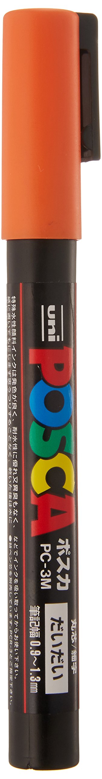 Mitsubishi Pencil Uni Posca Fine Point Orange Marker 0.9-1.3mm Pc-3M.4-Kiichin - The #1 Place for Japanese Goods in Your Hand!