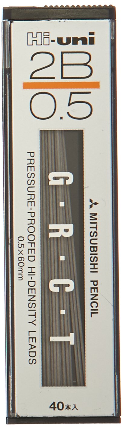 Mitsubishi Pencil Uni Refill 0.5M/M 2B Hi-Uni Lead Hu05300-2B-Kiichin - The #1 Place for Japanese Goods in Your Hand!