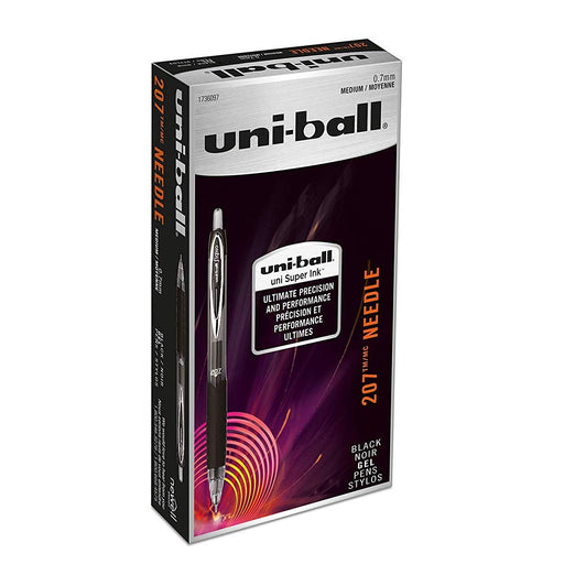 Mitsubishi Pencil Uni-Ball 207 Medium Point 0.7mm Black Retractable Gel Pen 24 Pcs-Kiichin - The #1 Place for Japanese Goods in Your Hand!