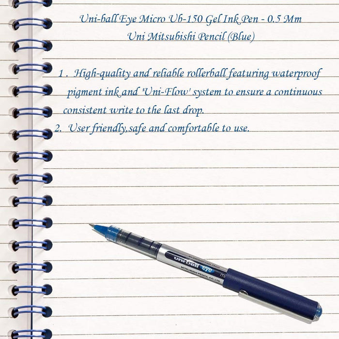 Mitsubishi Pencil Uni-Ball Eye Black Ball Point Pen Pack of 5-Kiichin - The #1 Place for Japanese Goods in Your Hand!