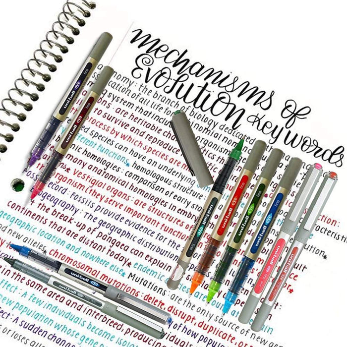Mitsubishi Pencil Uni-Ball Eye UB-157 Medium 0.7mm Rollerball Pen 10-Pack Multicolor-Kiichin - The #1 Place for Japanese Goods in Your Hand!