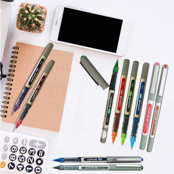 Mitsubishi Pencil Uni-Ball Eye UB-157 Medium 0.7mm Rollerball Pen 10-Pack Multicolor-Kiichin - The #1 Place for Japanese Goods in Your Hand!