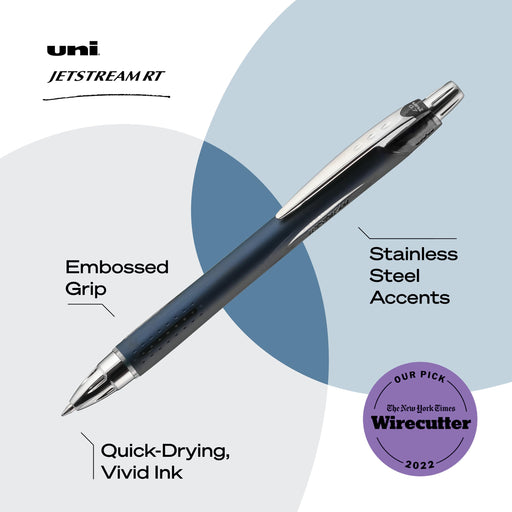 Mitsubishi Pencil Uni-Ball Jetstream RT Ballpoint Pen Refill 3 Count Pack-Kiichin - The #1 Place for Japanese Goods in Your Hand!