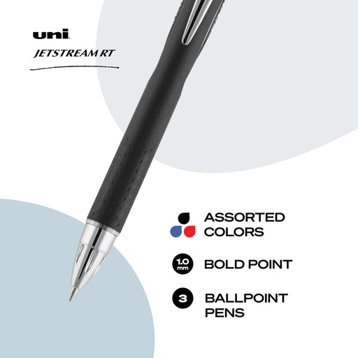 Mitsubishi Pencil Uni-Ball Jetstream RT Ballpoint Pen Refill 3-Count-Kiichin - The #1 Place for Japanese Goods in Your Hand!
