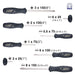 Vessel 8-Piece Armor Grip Driver Set JISDrive No. 550A8Ptu-Kiichin - The #1 Place for Japanese Goods in Your Hand!