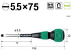 Vessel Ball Grip Penetrating Driver - Compact Precision Tool 5.5x75 230V-Kiichin - The #1 Place for Japanese Goods in Your Hand!