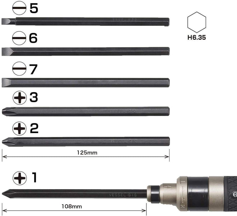 Vessel Brand Bit Set Bs2300 - Premium Quality 2300 Vessel Bit collection-Kiichin - The #1 Place for Japanese Goods in Your Hand!