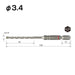Vessel ACD-3.4 Concrete Cushion Drill Bit 3.4mm Size-Kiichin - The #1 Place for Japanese Goods in Your Hand!