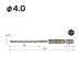 Vessel ACD-4.0 Cushioned Concrete Drill Bit 4.0mm Size-Kiichin - The #1 Place for Japanese Goods in Your Hand!