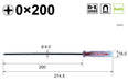 Vessel Crystalline Thin Shaft Driver Plus Zero by 200 6100 Series-Kiichin - The #1 Place for Japanese Goods in Your Hand!