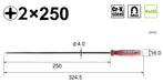Vessel Red and Gray Thin Shaft Crystalline Driver +2x250 6100-Kiichin - The #1 Place for Japanese Goods in Your Hand!