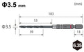 Vessel Cushion Drill Set for Ironwork - Amd6P-3.5 5+1 Pack 3.5mm Size-Kiichin - The #1 Place for Japanese Goods in Your Hand!