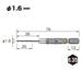 Vessel Cushion Drill for Ironwork - 1.6mm AMD-1.6 Metalwork Drill Bit-Kiichin - The #1 Place for Japanese Goods in Your Hand!