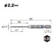 Vessel AMD-2.2 Cushion Drill Bit for Ironwork 2.2mm Diameter-Kiichin - The #1 Place for Japanese Goods in Your Hand!