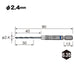 Vessel AMD-2.4 Cushion Drill Bit for Ironwork Metalwork 2.4mm Size-Kiichin - The #1 Place for Japanese Goods in Your Hand!