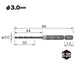 Vessel AMD-3.0 Cushion Drill Bit for Ironwork - 3.0mm Diameter-Kiichin - The #1 Place for Japanese Goods in Your Hand!