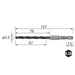 Vessel 5.5mm Ironwork Cushion Drill Bit AMD-5.5 for Metalwork-Kiichin - The #1 Place for Japanese Goods in Your Hand!