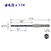 Vessel AMD3S-4.5 Cushion Drill Bit Set for Ironwork 3-Piece 4.5mm-Kiichin - The #1 Place for Japanese Goods in Your Hand!
