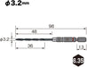 Vessel AMD6P-3.2 Ironwork Drill Bit Set Cushion Grip Metalwork Tools 6 Pieces-Kiichin - The #1 Place for Japanese Goods in Your Hand!