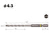 Vessel Brand 4.3mm Drill Bit for Porcelain Tiles - APD-4.3 Model-Kiichin - The #1 Place for Japanese Goods in Your Hand!