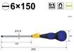 Vessel 6x150 Free Turn Ball Grip Driver - High-Performance 220F Tool-Kiichin - The #1 Place for Japanese Goods in Your Hand!