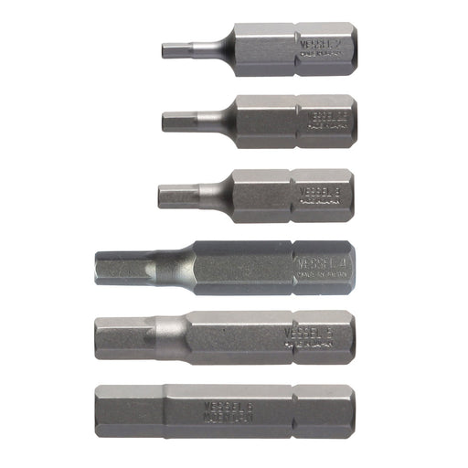 Vessel Hex Bit Set with Holder B33 - H2 to H6 Range - Quality Crafted by Vessel-Kiichin - The #1 Place for Japanese Goods in Your Hand!