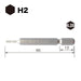 Vessel Hex Bit 2x65mm Flat Width Tool - Model SM16H020 by Vessel-Kiichin - The #1 Place for Japanese Goods in Your Hand!