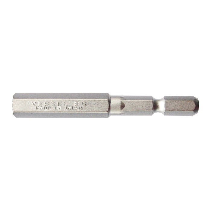 Vessel Hex Bit 8x65mm Width Across Flats - Vessel SM16H080 Tool-Kiichin - The #1 Place for Japanese Goods in Your Hand!