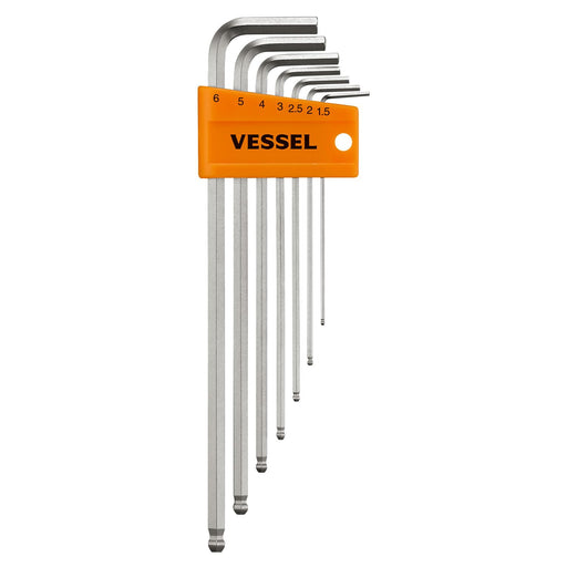 Vessel Hexagonal Bar Wrench Set Long L Type Ball Point Set of 7-Kiichin - The #1 Place for Japanese Goods in Your Hand!