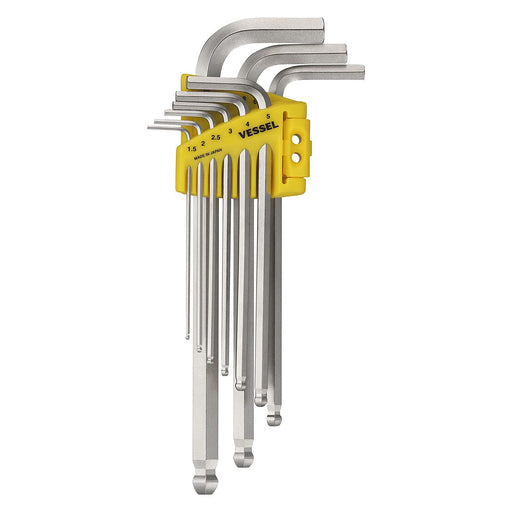 Vessel Hexagonal Wrench Set of 9 L-Type Ball Point 8309Bp Vessel-Kiichin - The #1 Place for Japanese Goods in Your Hand!