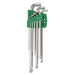 Vessel Hexagonal Ball Point L Wrench Set Short Shaft 9 Pieces - Vessel 8209Bp-Kiichin - The #1 Place for Japanese Goods in Your Hand!