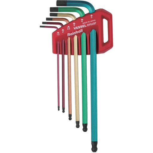 Vessel Hexagonal 6-Piece L-Shaped Wrench Set with Holder 8906Bp-Kiichin - The #1 Place for Japanese Goods in Your Hand!