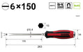 Vessel Brand Megadora Penetrating Driver - 6x150mm Tool 930 Series-Kiichin - The #1 Place for Japanese Goods in Your Hand!
