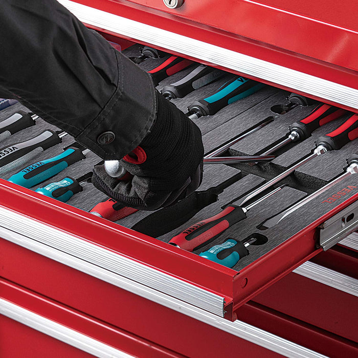 Vessel Megadora 8-Piece Tongue Thru Driver Set with EVA Foam 9308Eva-Kiichin - The #1 Place for Japanese Goods in Your Hand!